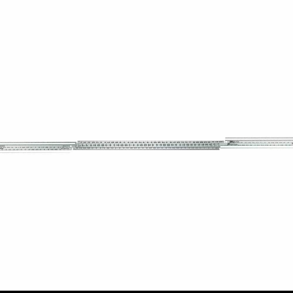 Steel Rule: Metric Graduation, 1-1/8